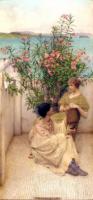 L.Alma-Tadema Caring Oil on canvas 55,8x25,4 Private collection.The Great Britain.