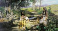 Г.И.Семирадский Христос и самаритянка 1890 Холст, масло 183х100,5 Государственная картинная галерея.Львов