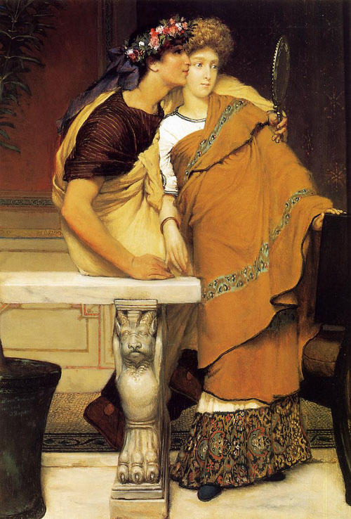L.Alma-Tadema Honeymoon 1868 Oil on wood Private collection.The Great Britain.