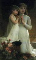 Э.Munier The evening prayer 1887 Oil on canvas 132,1x78,7 Auction Sotheby's