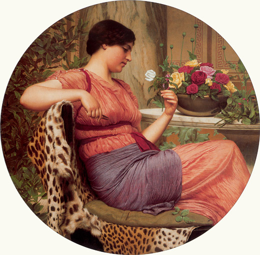 J.W.Godward The Time of Roses 1916 Oil on canvas Private collection