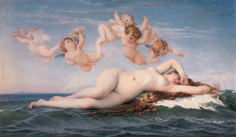 A.Cabanel The Birth of Venus 1863 Oil on canvas 225x130 Museum D'Orsay,Paris