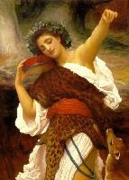 F.Leigton Bacchante 1892 Oil on canvas 131,5x96,5 Forbes Magazine collection.New York