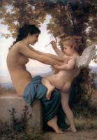 W.A.Bouguereau The girl battling the Cupid 1880 Oil on canvas Museum of Nothern Carolina.France
