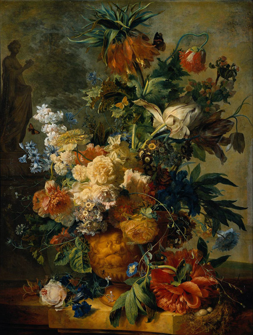 Van Hasum Bouquet of flowers Oil jn canvas