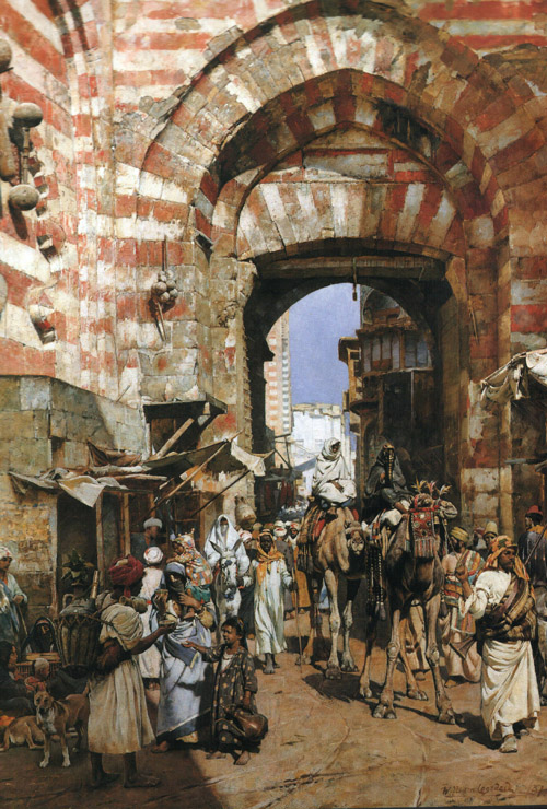 W.Logsdail The Gates of the Khalif 1887 Oil on canvas 111x81 Courtesy Mathaf Gallery.London