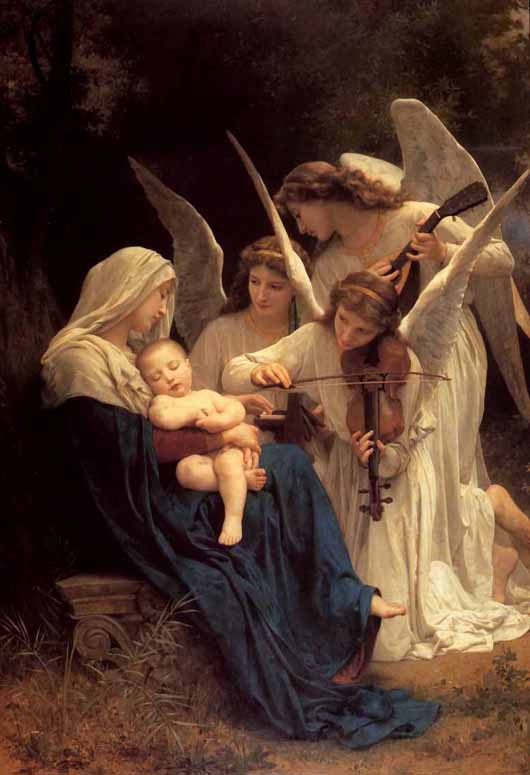 W.A.Bouguereau Madonna with angels 1881 Oil on canvas 213,4x152,4 Glendale.Museum